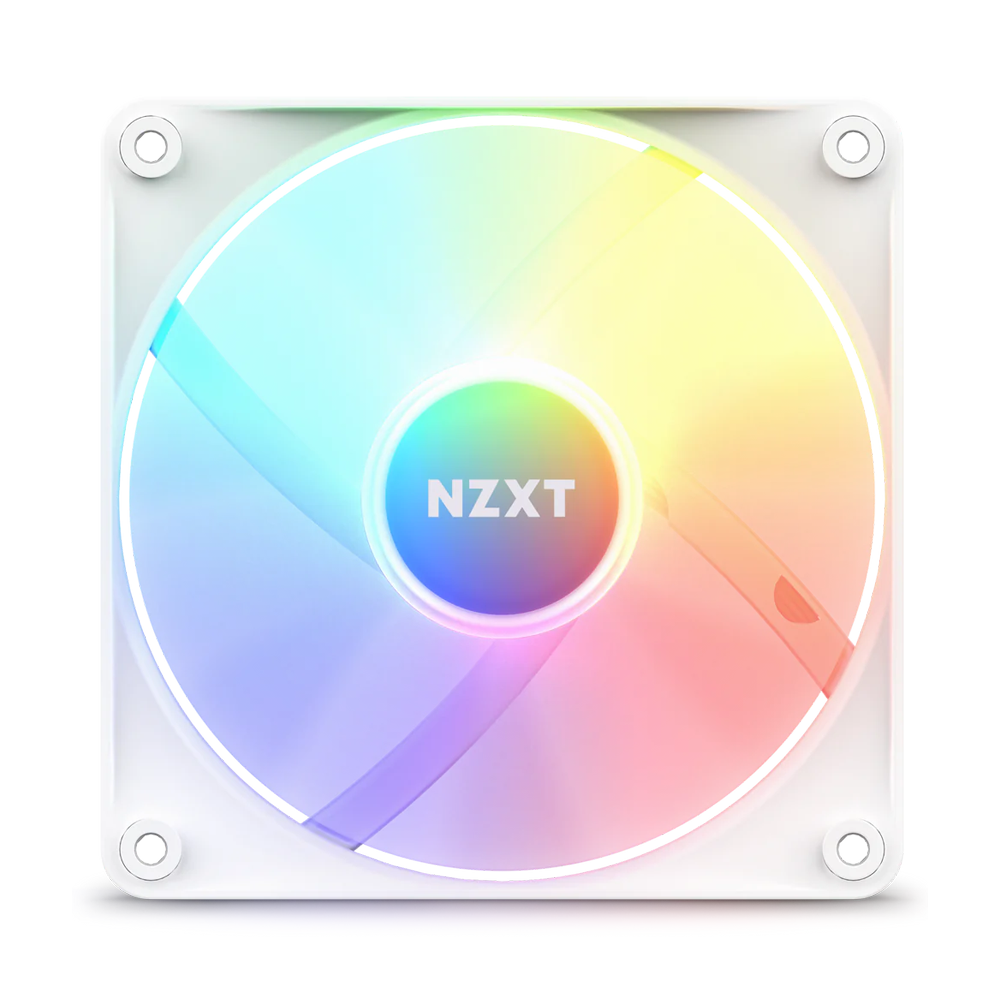 NZXT F140 RGB 140mm RGB Single Fan - White