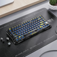 GravaStar Mercury K1 Lite 75% Wireless Mechanical Gaming Keyboard - Transparent Black