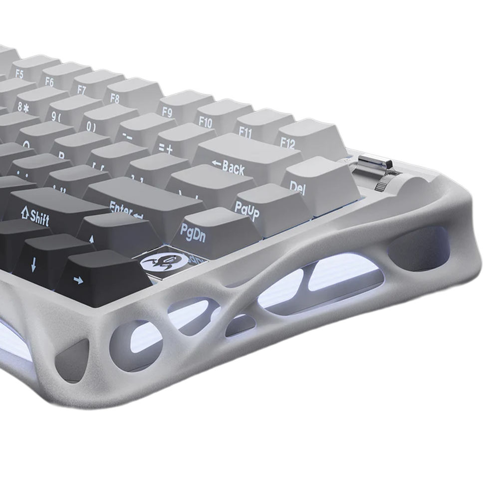 GravaStar Mercury K1 75% Wireless Mechanical Gaming Keyboard - Gradient White