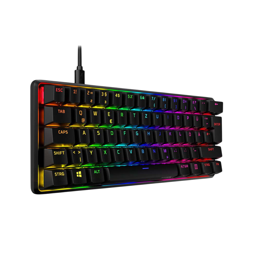 HYPERX ALLOY ORIGINS 60 RGB Wired Red Switch Mechanical Gaming Keyboard - Black