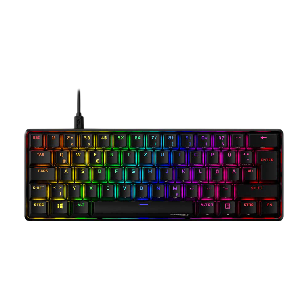 HYPERX ALLOY ORIGINS 60 RGB Wired Red Switch Mechanical Gaming Keyboard - Black