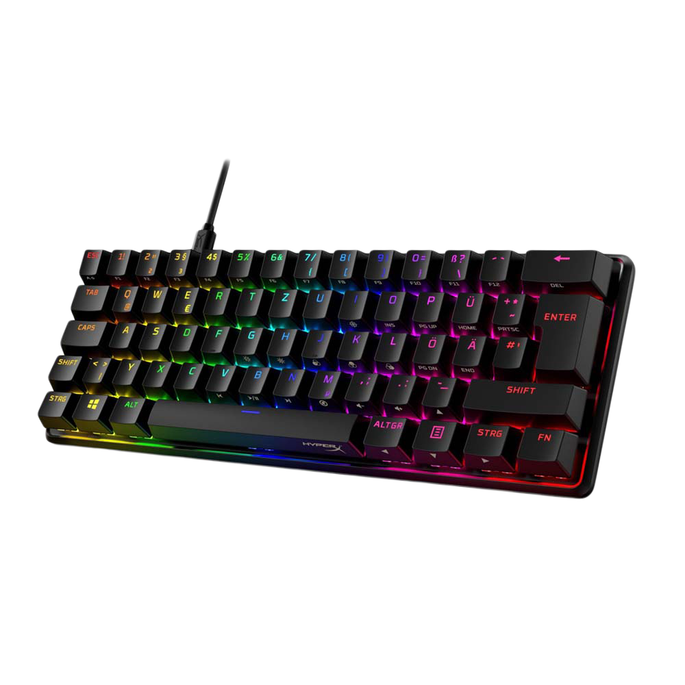 HYPERX ALLOY ORIGINS 60 RGB Wired Red Switch Mechanical Gaming Keyboard - Black