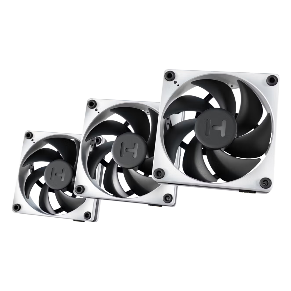 HYTE THICC FP12 Performance LCP Fan 3 Pack - Grey