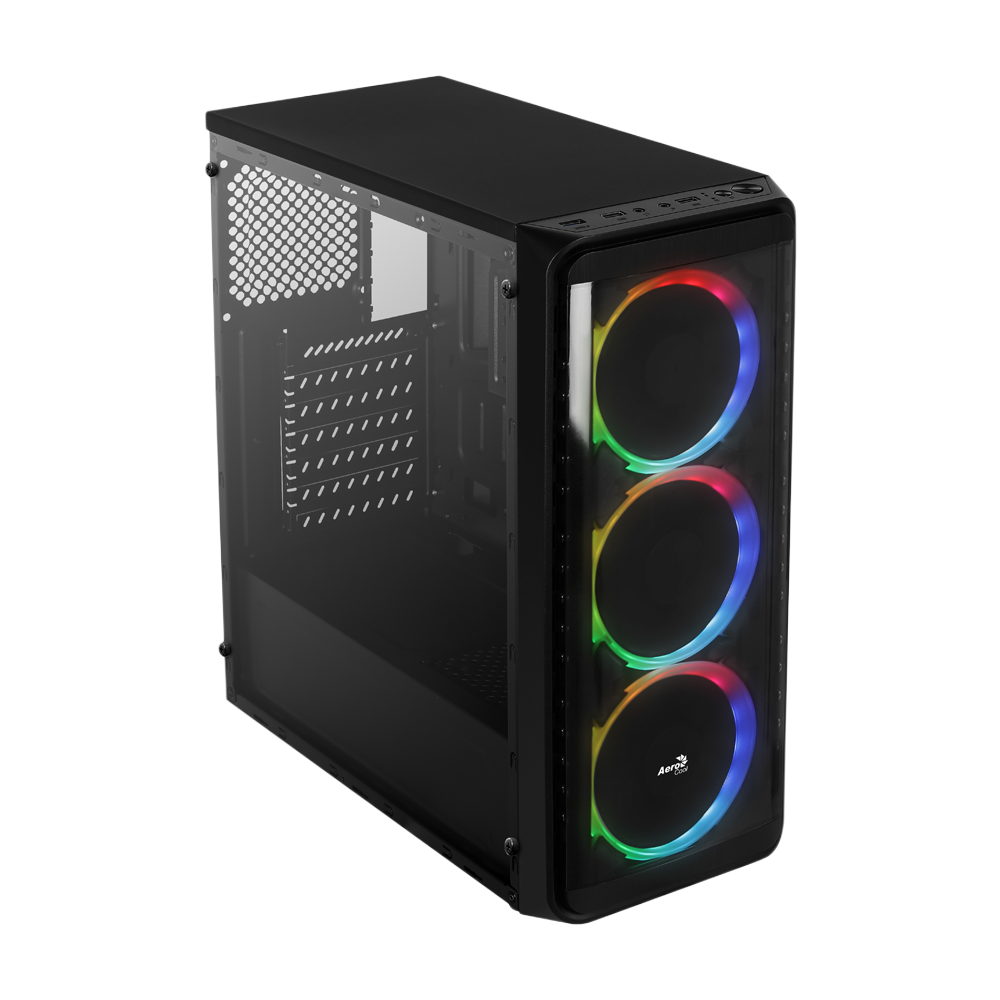 Aerocool SI-5200 ARGB Mid Tower Case - Black