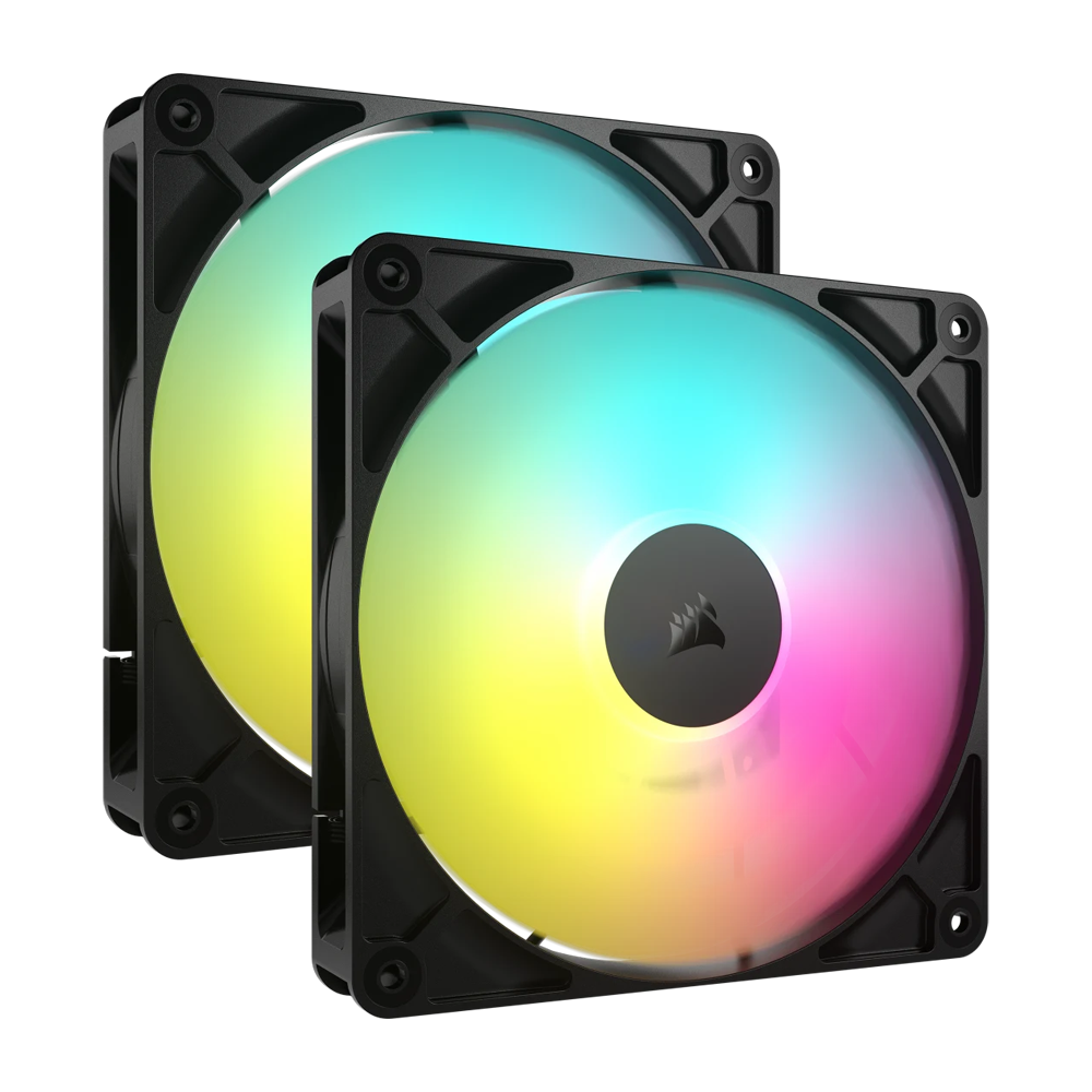 CORSAIR RS140 140mm ARGB Dual Pack - Black