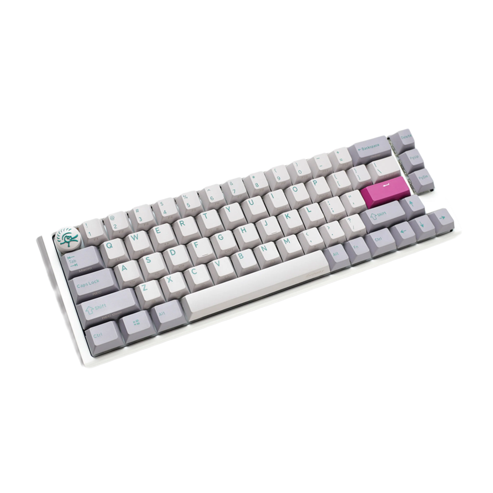 DUCKY ONE 3 SF PBT HOT SWAP Blue Switch Cherry RGB Wired Mechanical Gaming Keyboard Arabic - Mist Grey