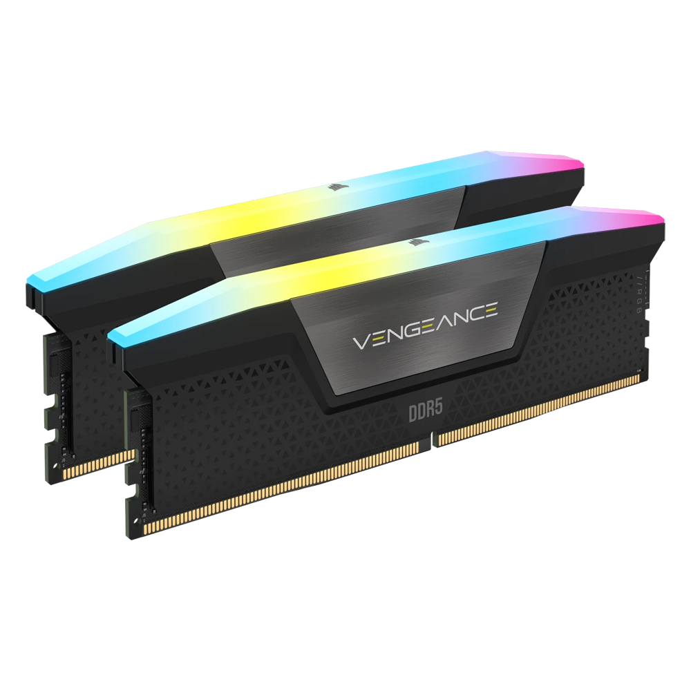 CORSAIR Vengeance RGB 32GB (2 x 16GB) 288-Pin PC RAM DDR5 7200 (PC5 57600) Desktop Memory