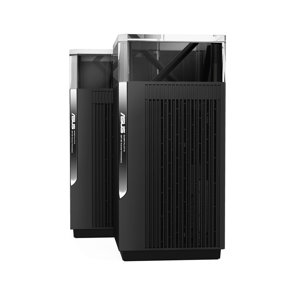 ASUS ZenWiFi Pro ET12 AXE11000 Tri-Band WiFi 6E Mesh System 2 Pack - Black