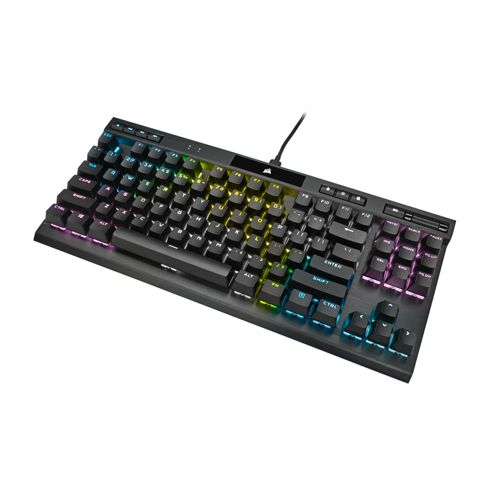 CORSAIR ICUE K70 RGB Wired TKL Champion Series Mechanical Gaming Keyboard - Black