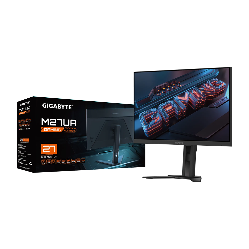 GIGABYTE M27UA 27 Inch 160Hz UHD HDMI 2.1 1ms Gaming Monitor - Black