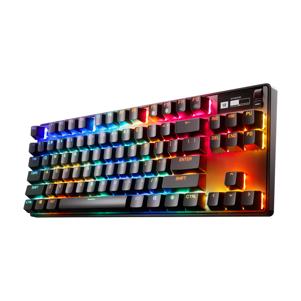 STEELSERIES APEX PRO TKL RGB HyperMagnetic Switch Wireless Mechanical Keyboard - Black