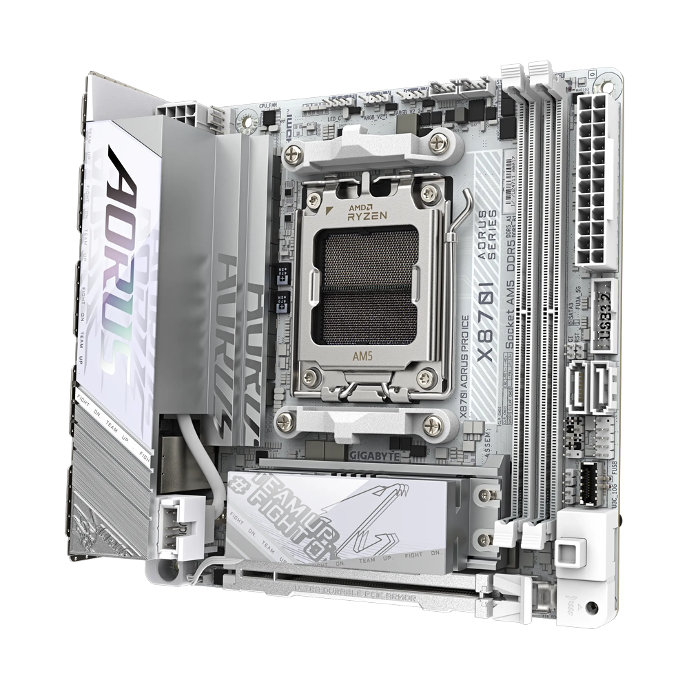 GIGABYTE X870I AORUS PRO ICE DDR5 Motherboard - White