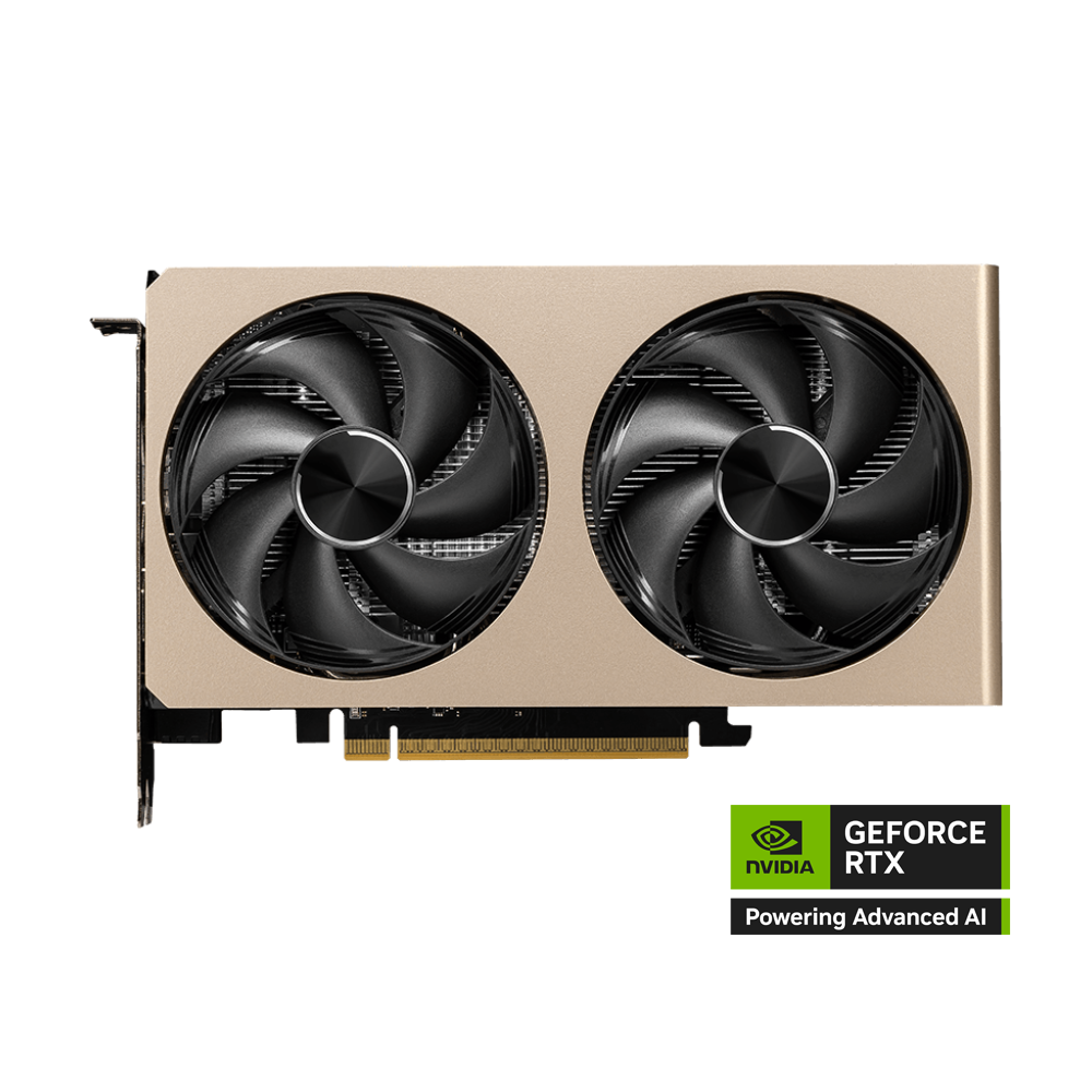 MSI GeForce RTX 5060 8GB INSPIRE 2X OC Graphic Card - Gold