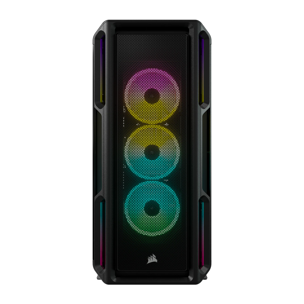 CORSAIR iCUE 5000T RGB Tempered Glass Mid Tower ATX Case - Black