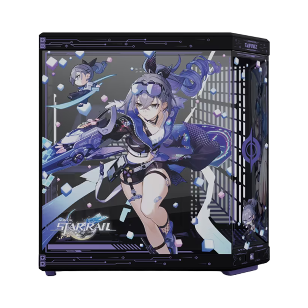 HYTE Y70 Silver Wolf Bundle E-ATX Case - Black