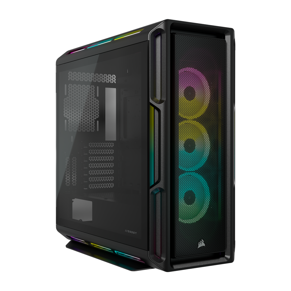 CORSAIR iCUE 5000T RGB Tempered Glass Mid Tower ATX Case - Black