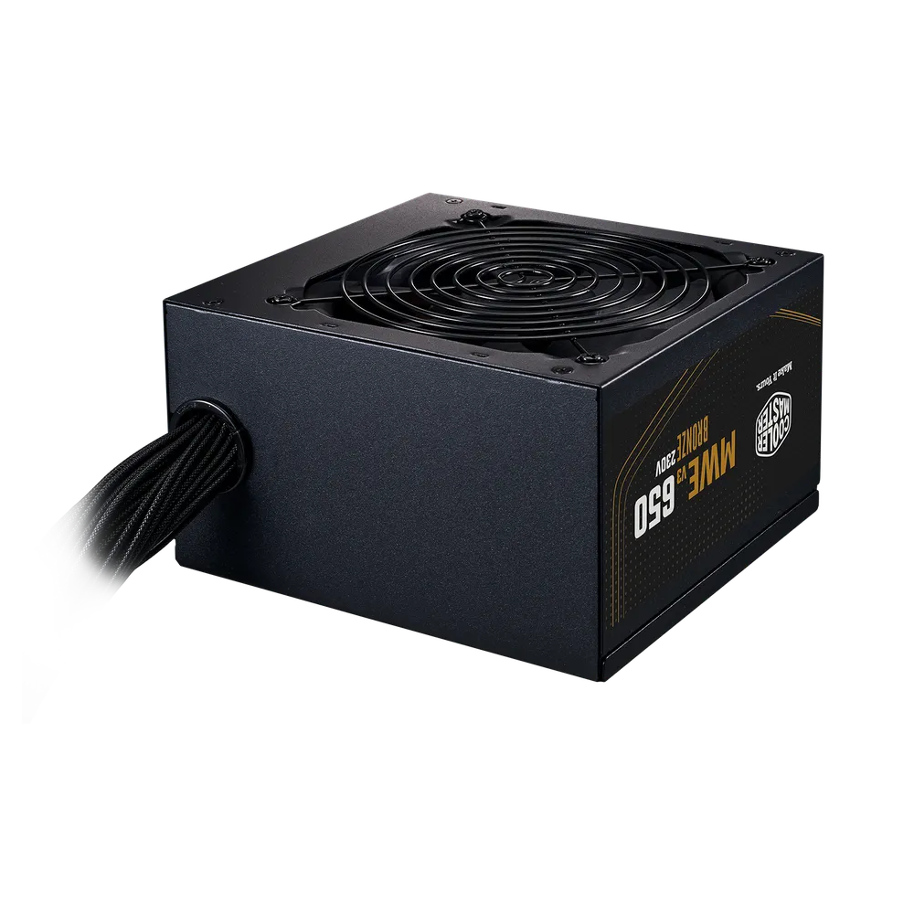 Cooler Master MWE 650W V3 230V ATX 3.1 80 Plus Bronze Power Supply - Black