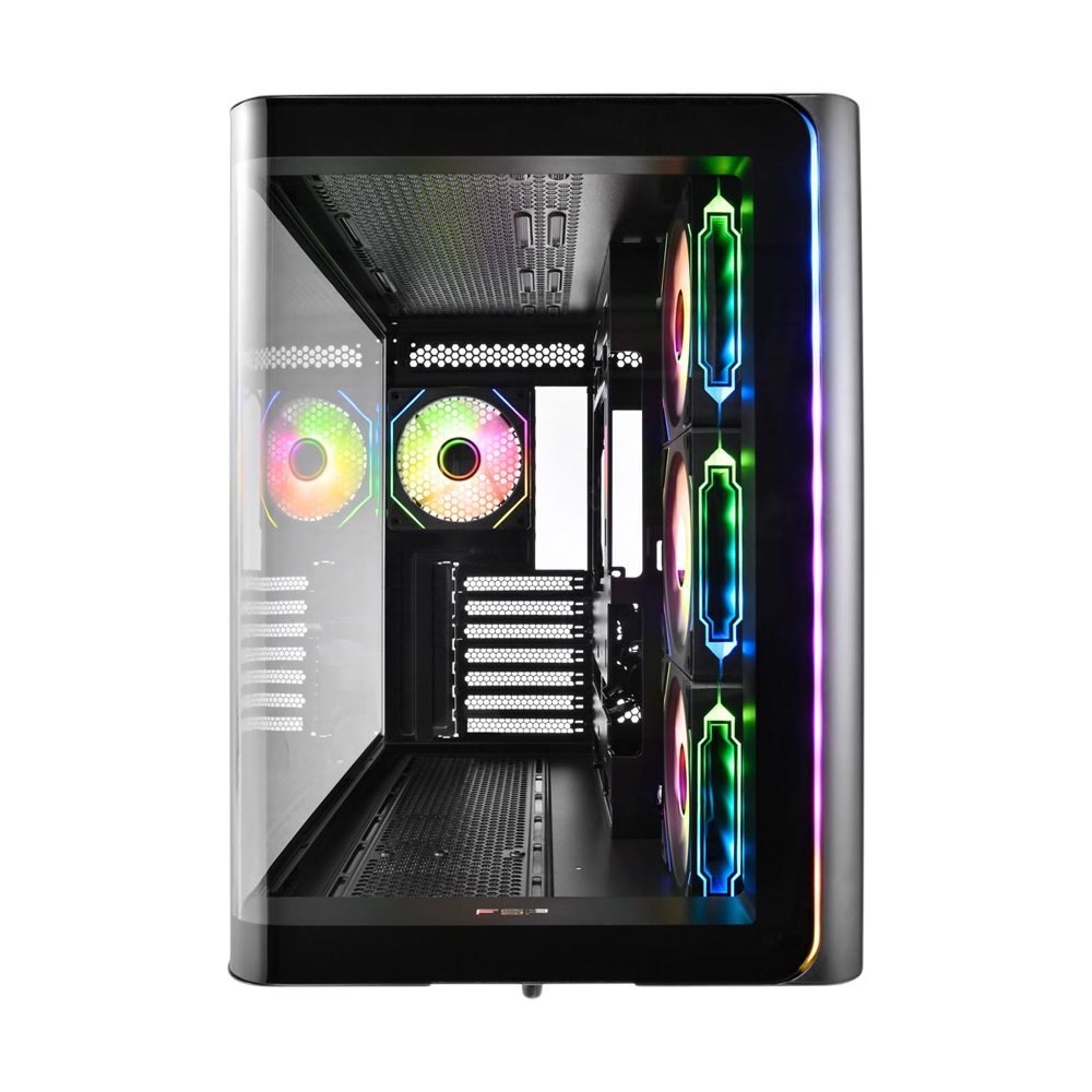 FSP M580-BA 4 RGB Fans ATX Mid Tower Case - Black
