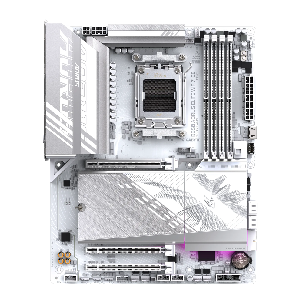 GIGABYTE B850 A ELITE WF7 ICE DDR5 Motherboard - White
