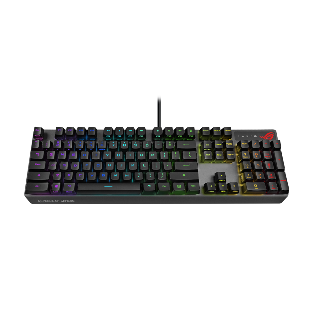 ASUS ROG STRIX XA05 SCOPE RGB Wired RX RED Optical Mechanical Switch Keyboard Arabic - Black