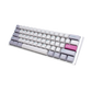 DUCKY ONE 3 MINI PBT HOT SWAP Blue Switch Cherry RGB Wired Mechanical Gaming Keyboard Arabic - Mist Grey