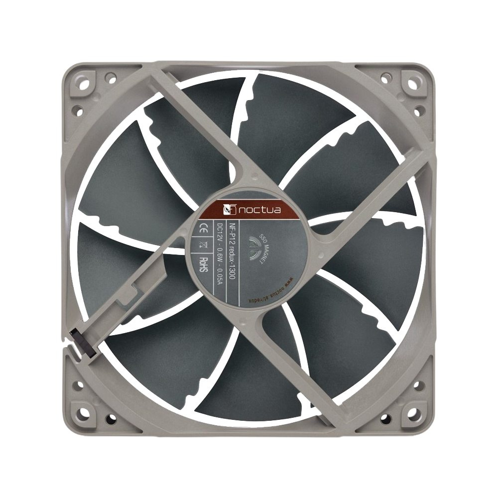 NOCTUA NF-P12 redux-1300 PWM 120mm Silent Fan - Grey