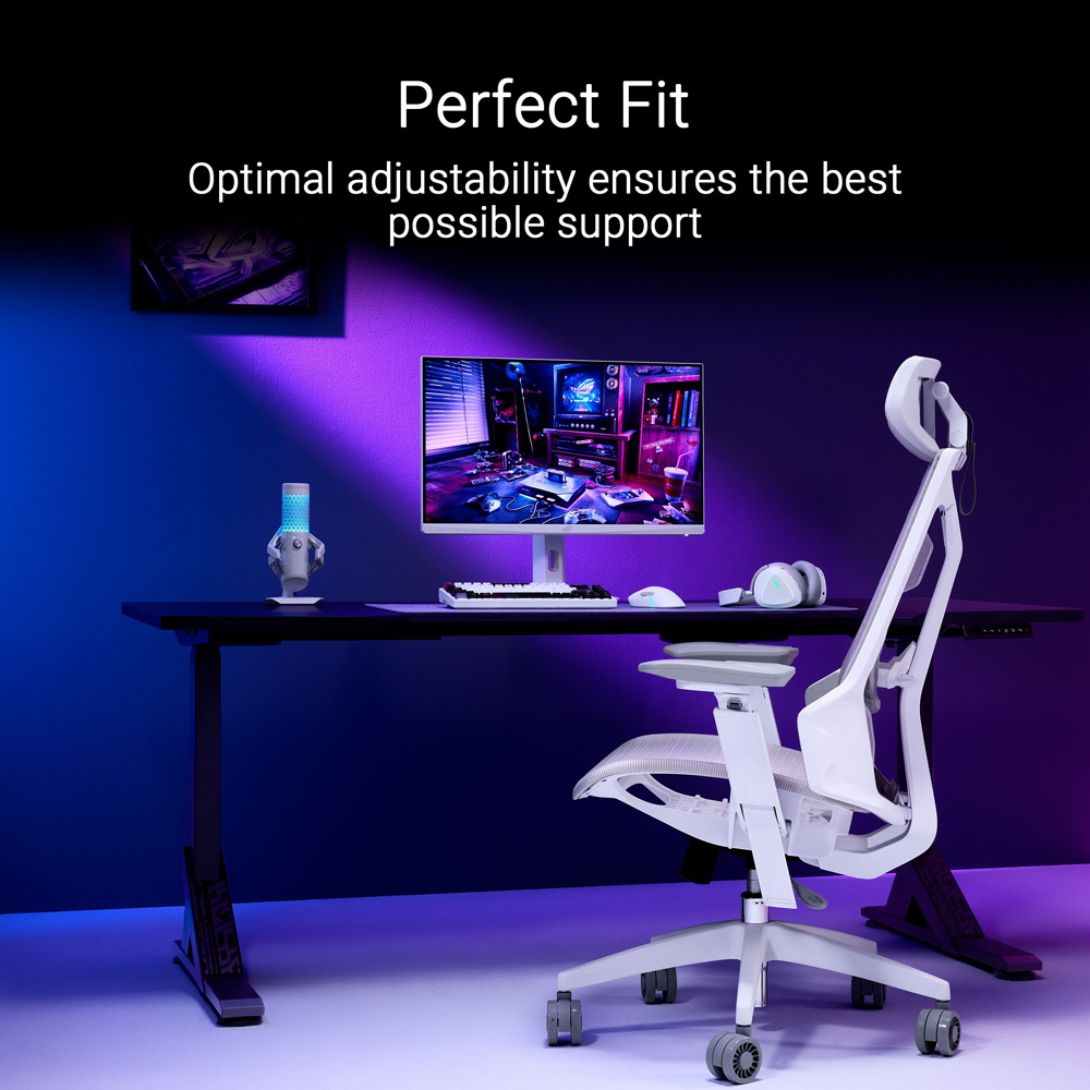 ASUS SL400C ROG Destrier Core Ergo Gaming Chair - White