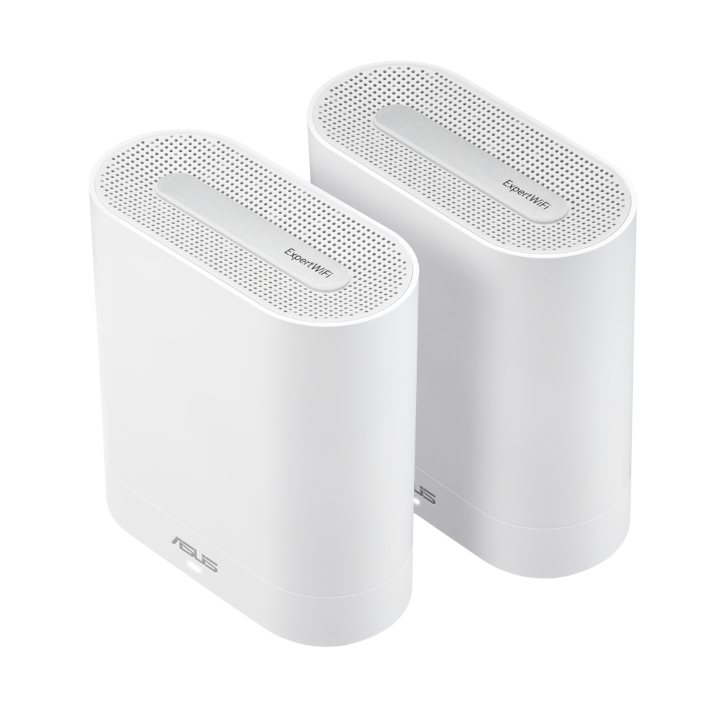 ASUS EXPERTWIFI EBM68 AX7800 Tri-Band WiFi 6 Mesh WiFi System 2 Pack - White