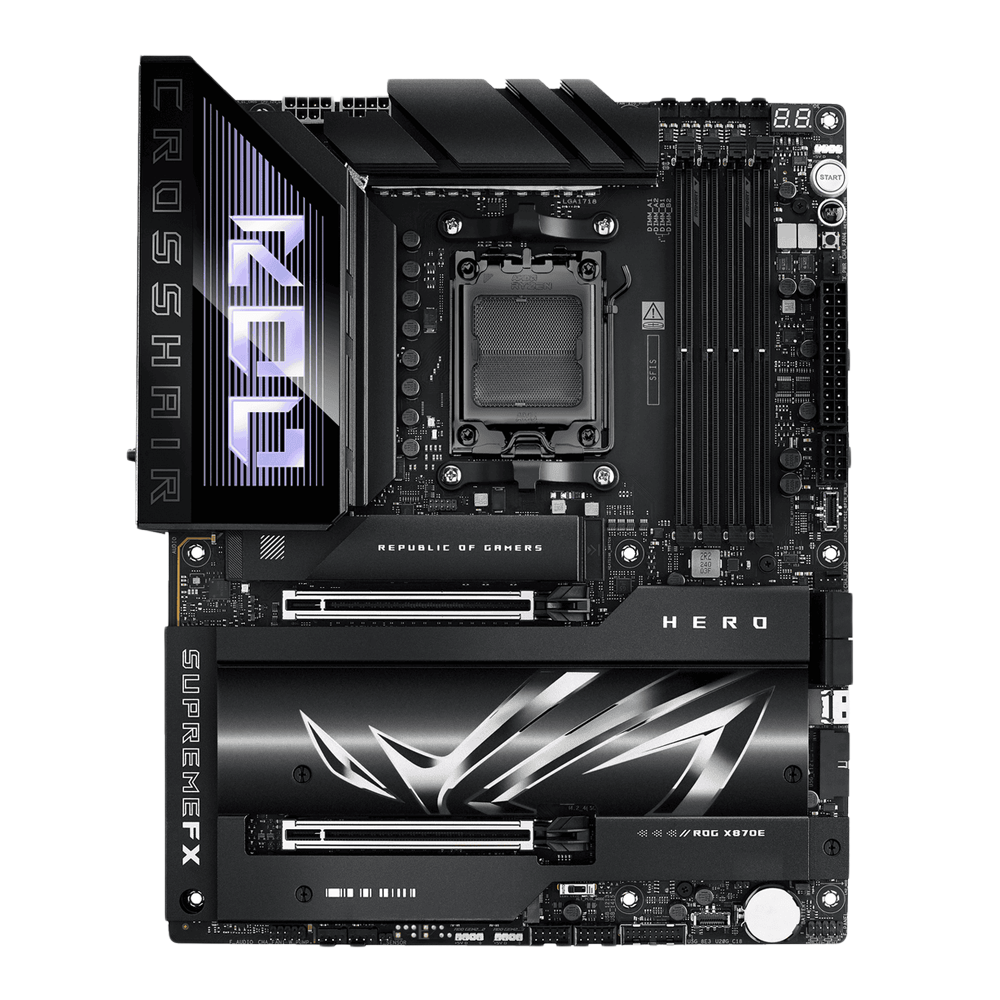 ASUS ROG CROSSHAIR X870E HERO AM5 DDR5 ATX Motherboard - Black