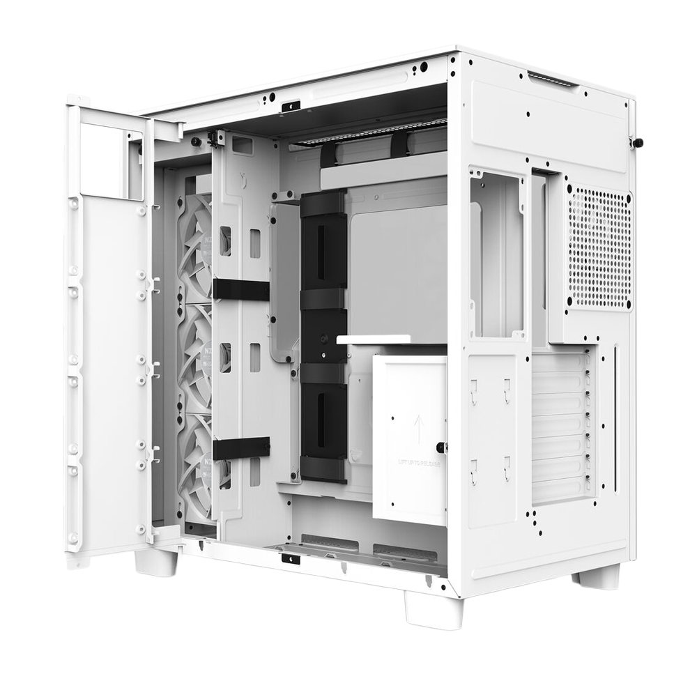 NZXT H Series H9 Flow Edition ATX Mid Tower - White