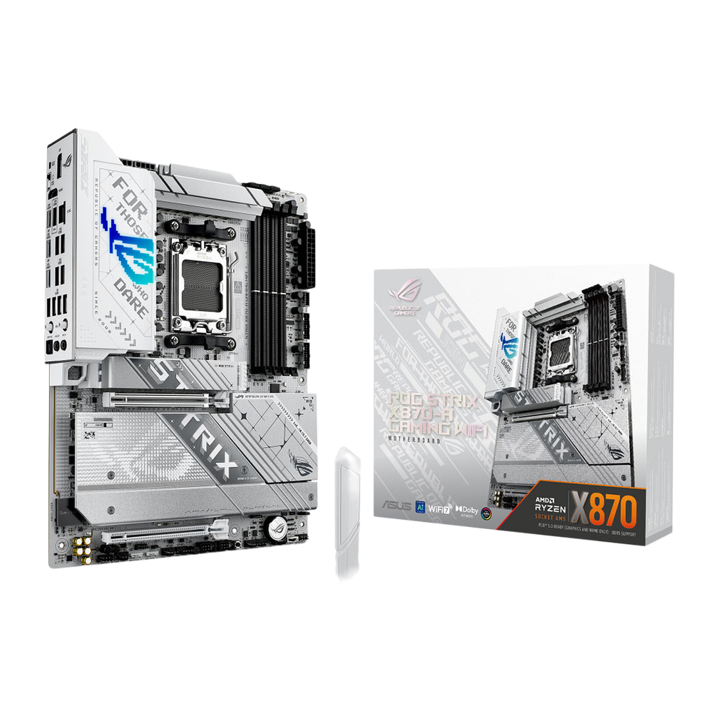 ASUS ROG STRIX X870-A GAMING WIFI DDR5 Motherboard - White