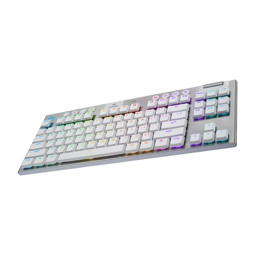 LOGITEH G915 X LIGHTSPEED TKL TACTILE Low Profile RGB Wireless Gaming Keyboard - White