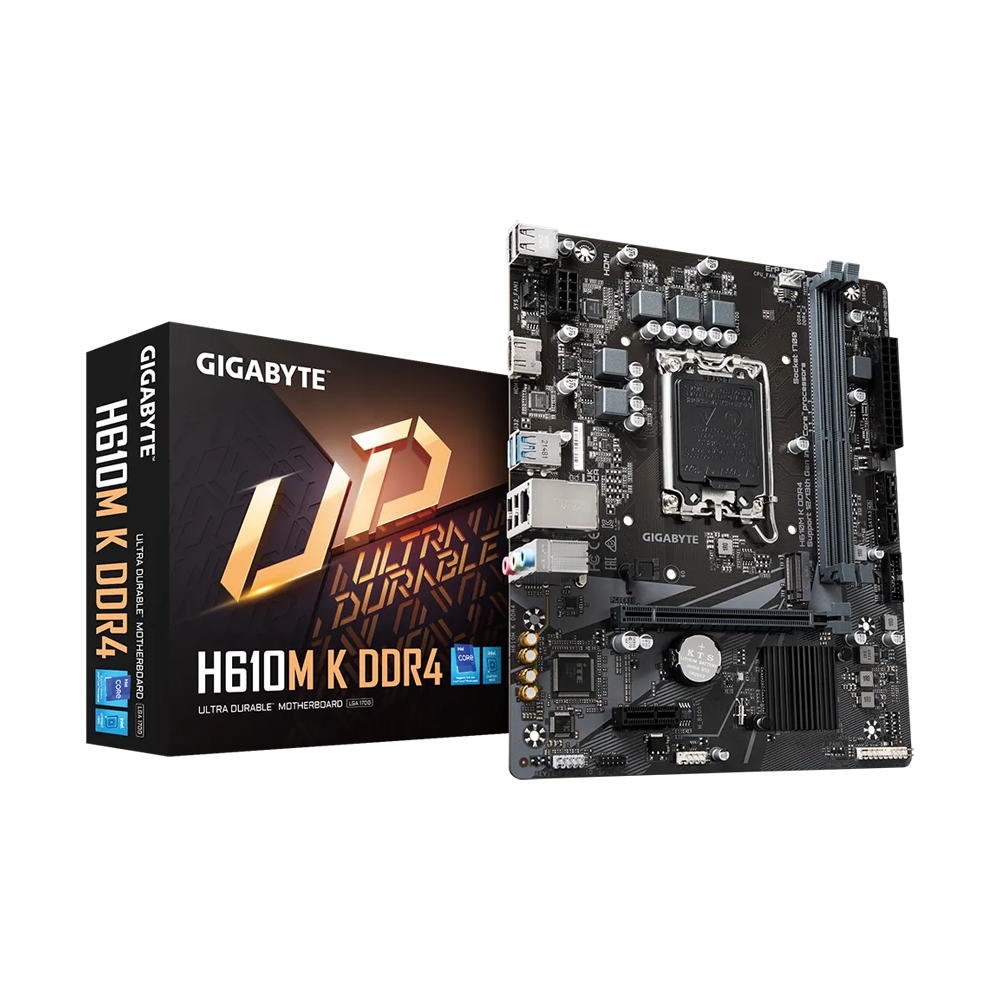 GIGABYTE H610M K DDR4 2.0 Motherboard - Black