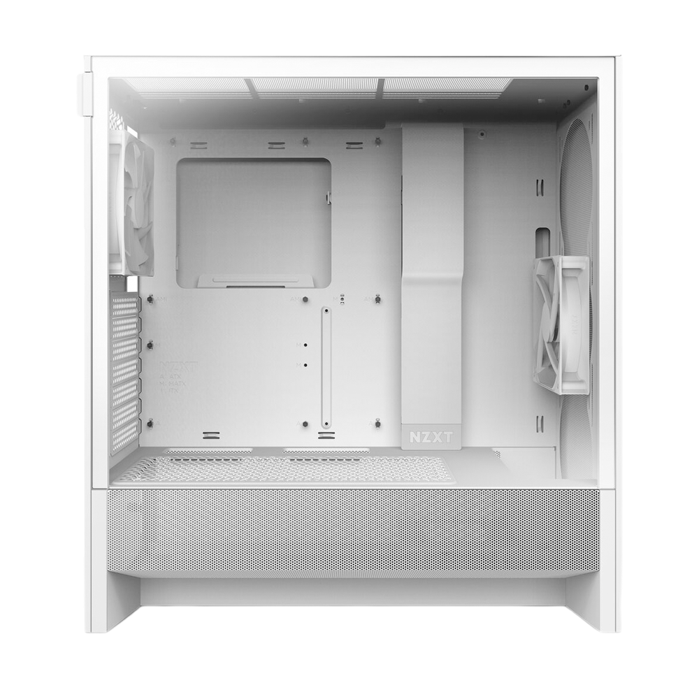 NZXT H5 Flow (2024) Compact Mid-Tower ATX Case - White