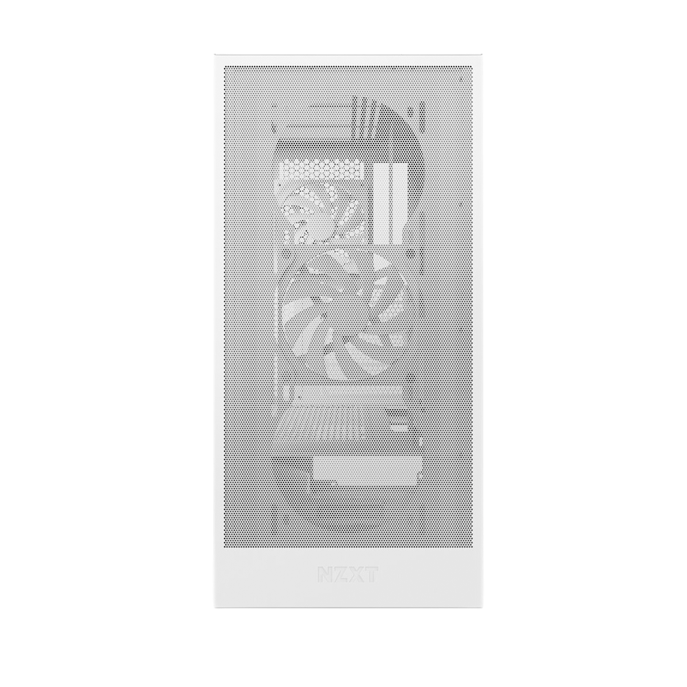 NZXT H5 Flow (2024) Compact Mid-Tower ATX Case - White
