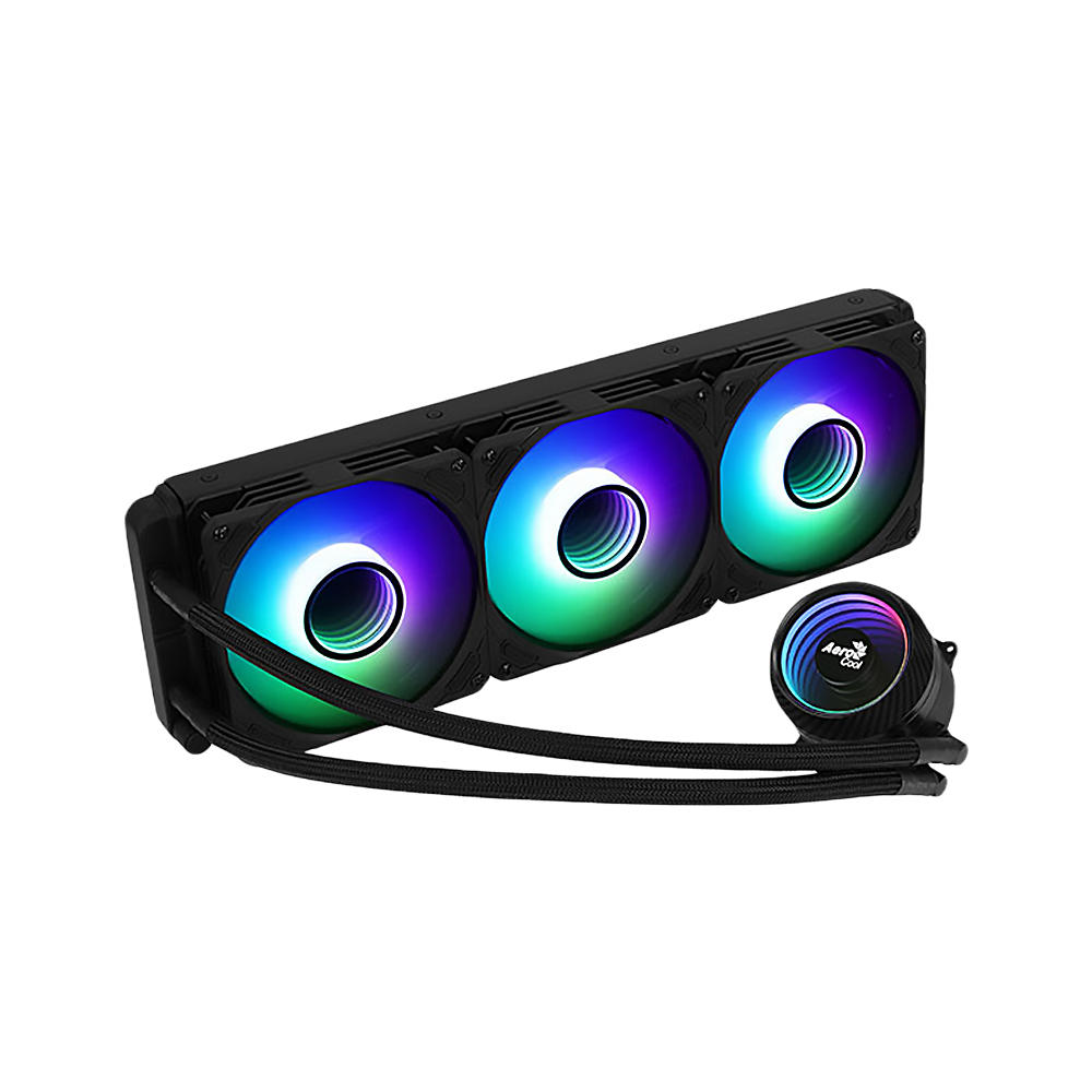 Aerocool Mirage L360 360MM ARGB CPU Liquid Cooler - Black