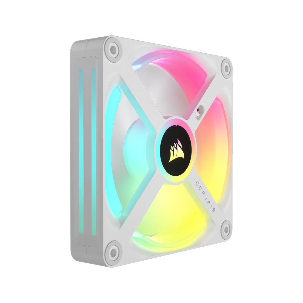 CORSAIR iCUE LINK QX120 RGB 120mm PWM Case Fan Expansion Kit - White