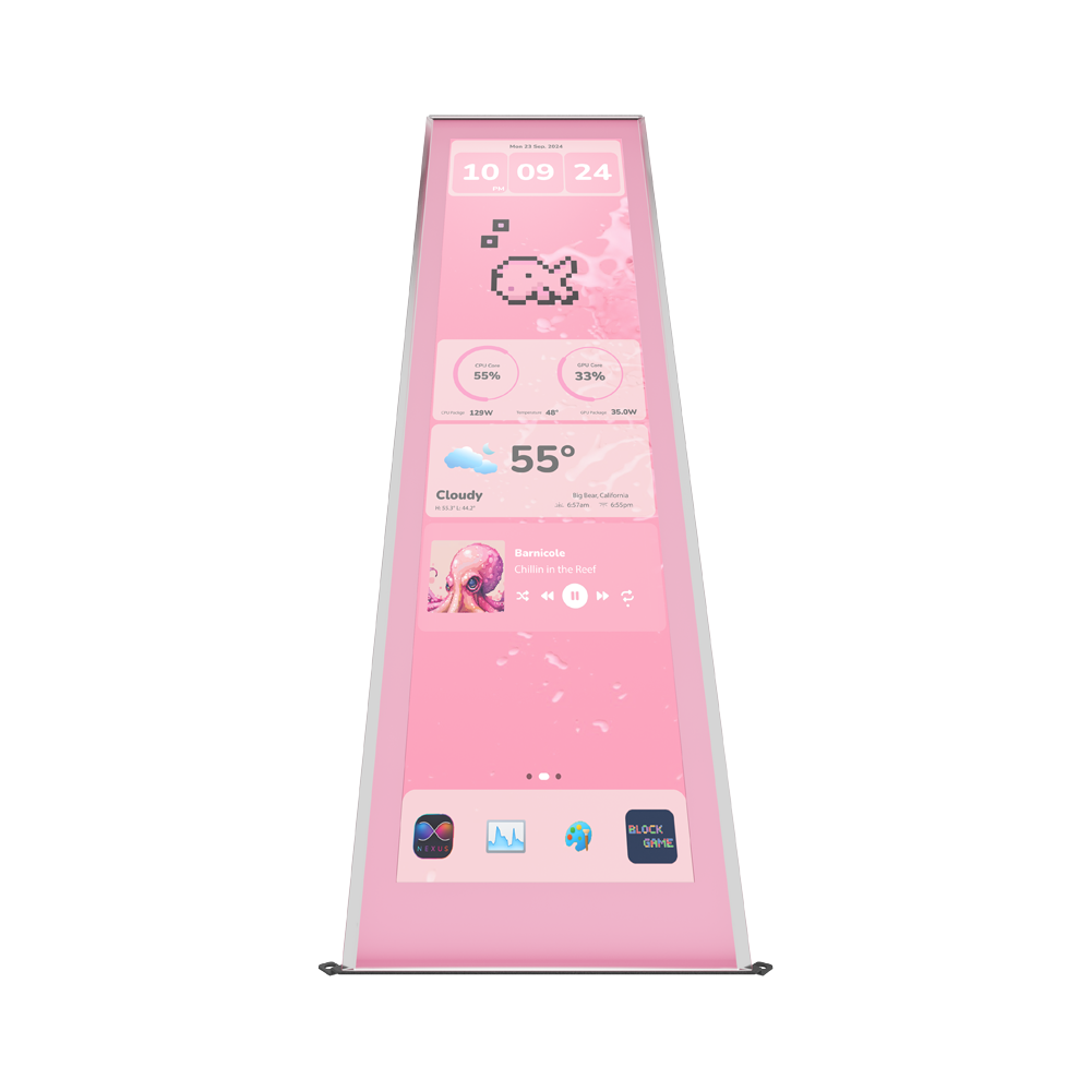 HYTE Y70 TOUCH INFINITE 14.9 Inch Display Upgrade - Strawberry Milk