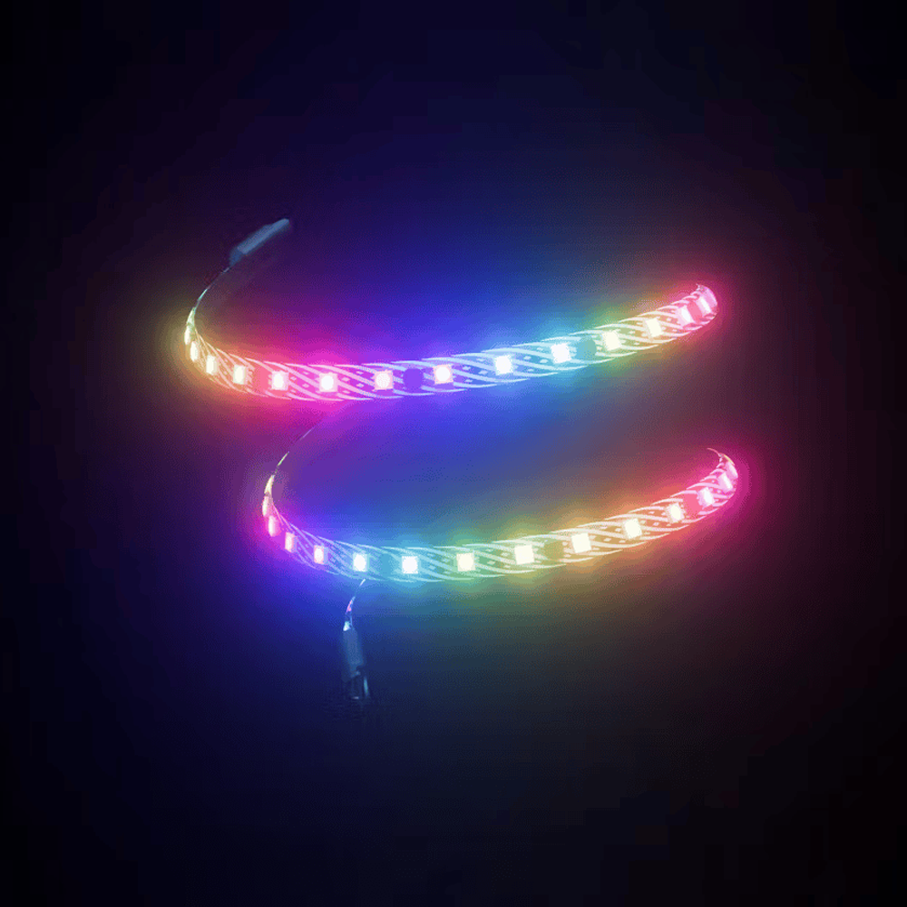 HYTE LS10 qRGB LED Strip 3 Pack with NP50 Nexus Controll Hub