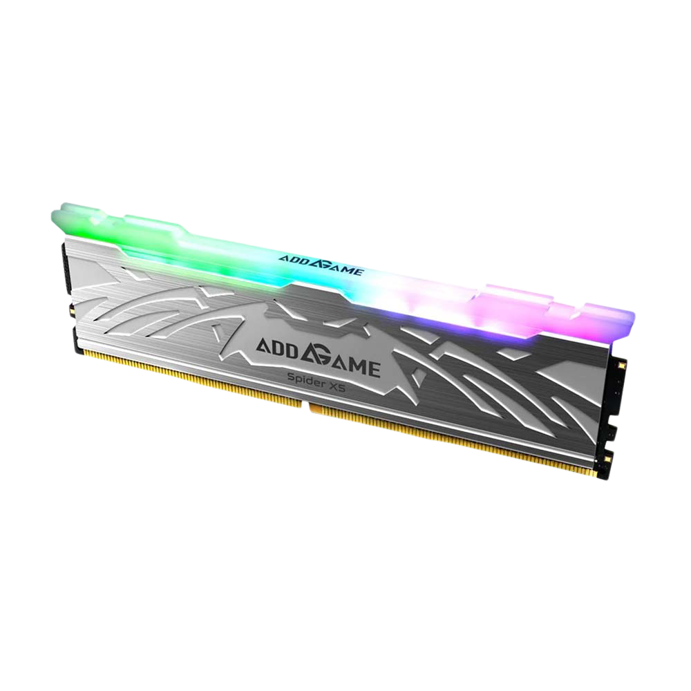 Addlink 16GBx2(32GB Kit) DDR5 5600MT/s CL40 RGB Unbuffered DIMM 288Pin With Heatsink (Silver)