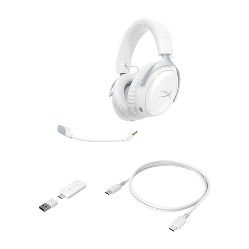 HyperX Cloud III S Wireless Gaming Headset - White