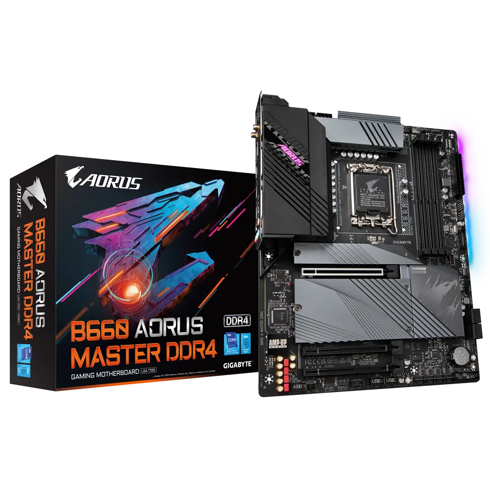GIGABYTE B660 AORUS MASTER DDR4 (rev. 1.0) ATX Motherboard - Black