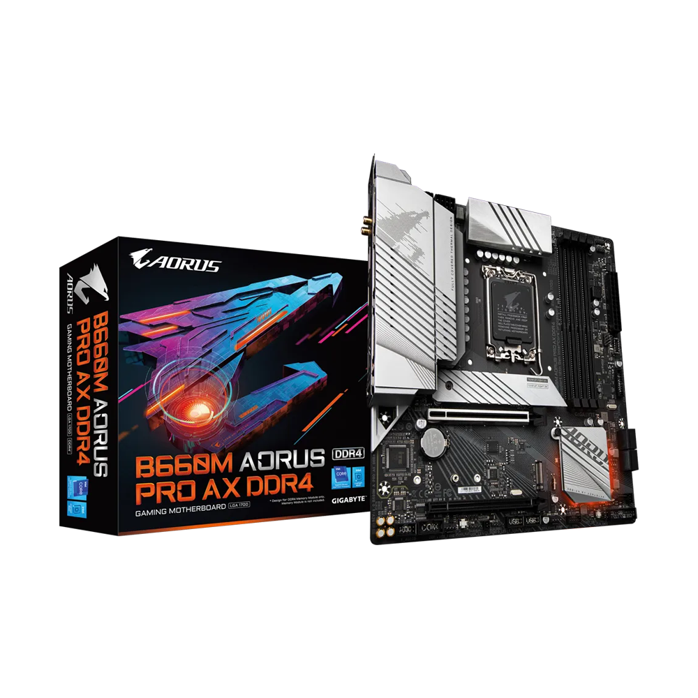 GIGABYTE B660M AORUS PRO AX DDR4 (rev. 1.2) Motherboard - Black