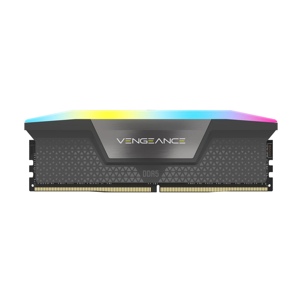 CORSAIR VENGEANCE RGB 32GB (2x16GB) DDR5 DRAM 6400MT/s CL32 AMD EXPO & Intel XMP Memory Kit - Black