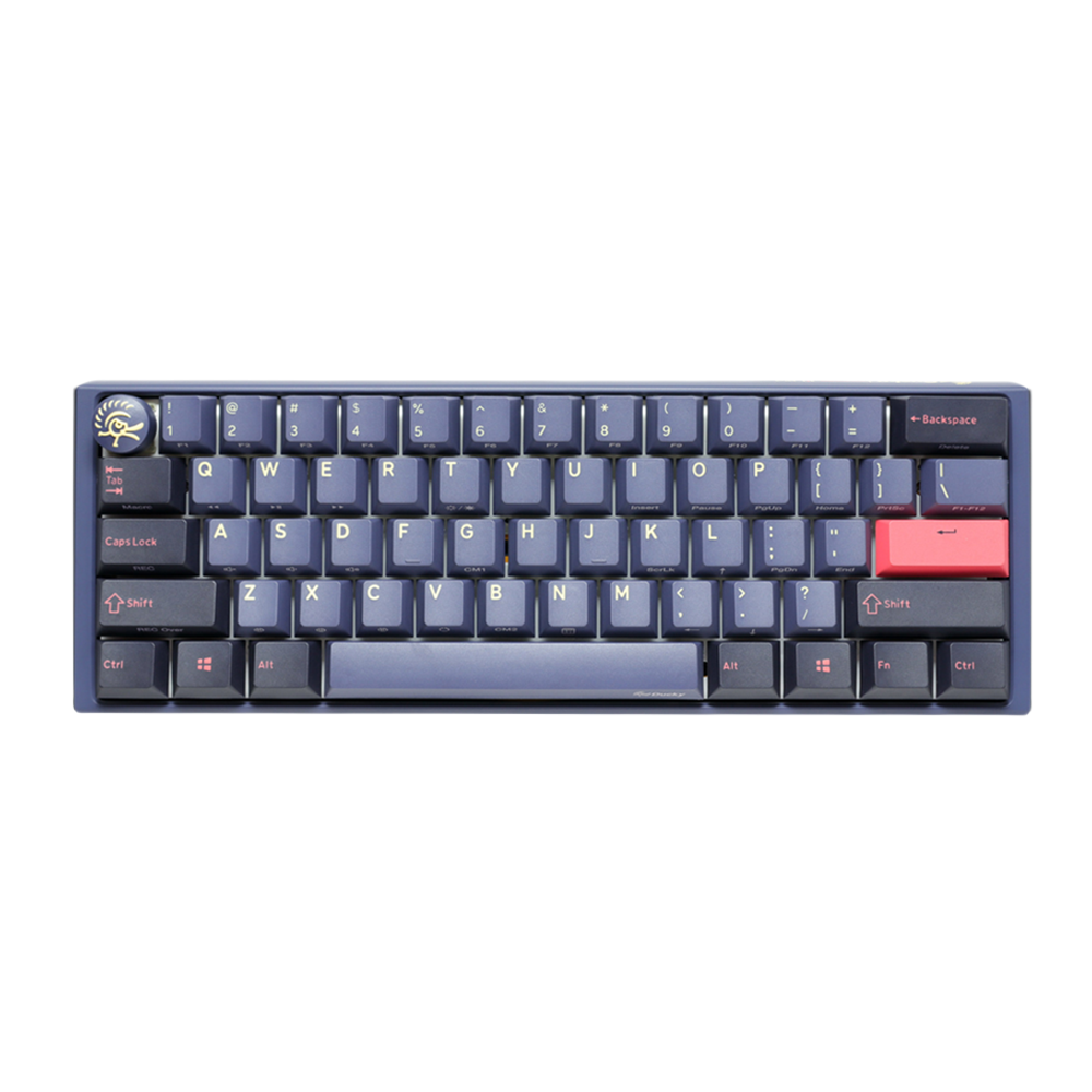 DUCKY ONE 3 MINI PBT HOT SWAP Red Switch Cherry RGB Wired Mechanical Gaming Keyboard Arabic - Cosmic Red