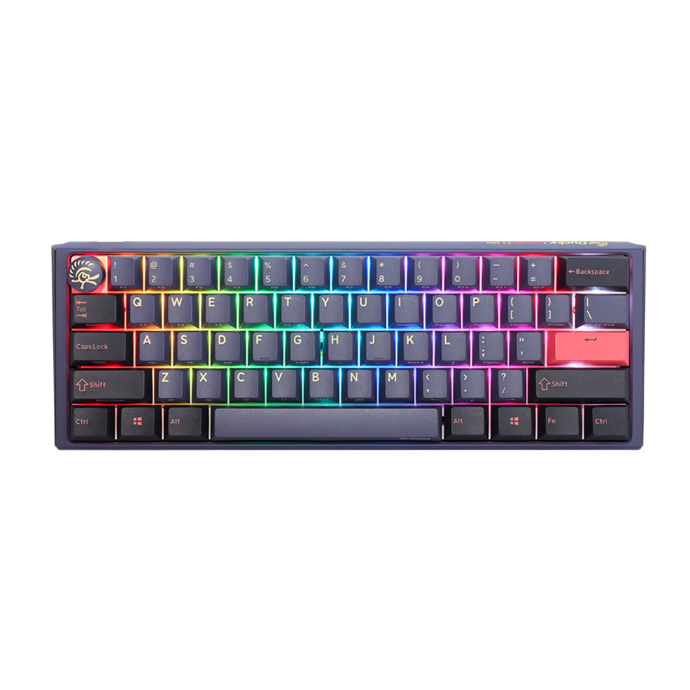 DUCKY ONE 3 MINI PBT HOT SWAP Red Switch Cherry RGB Wired Mechanical Gaming Keyboard Arabic - Cosmic Red