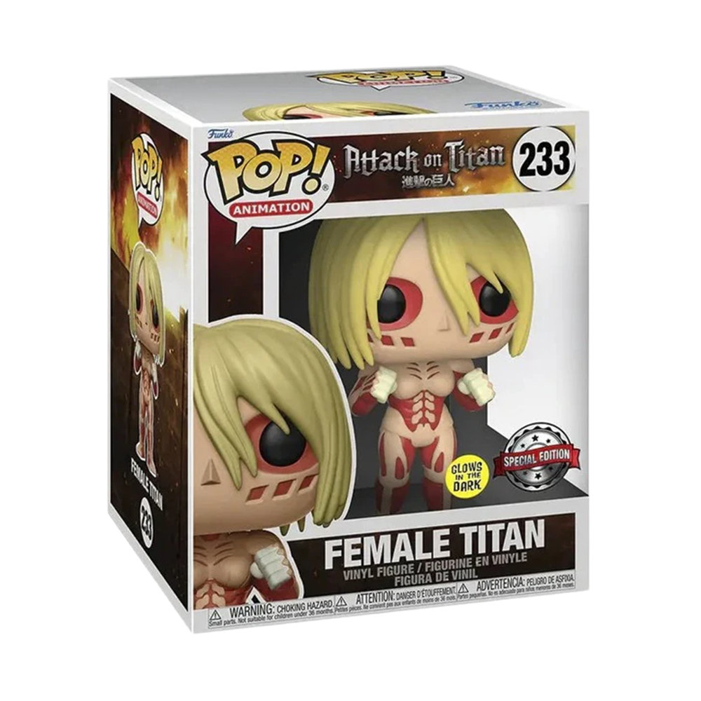 FUNKO POP 6″: AOT- FEMALE TITAN (GW) (EXC)