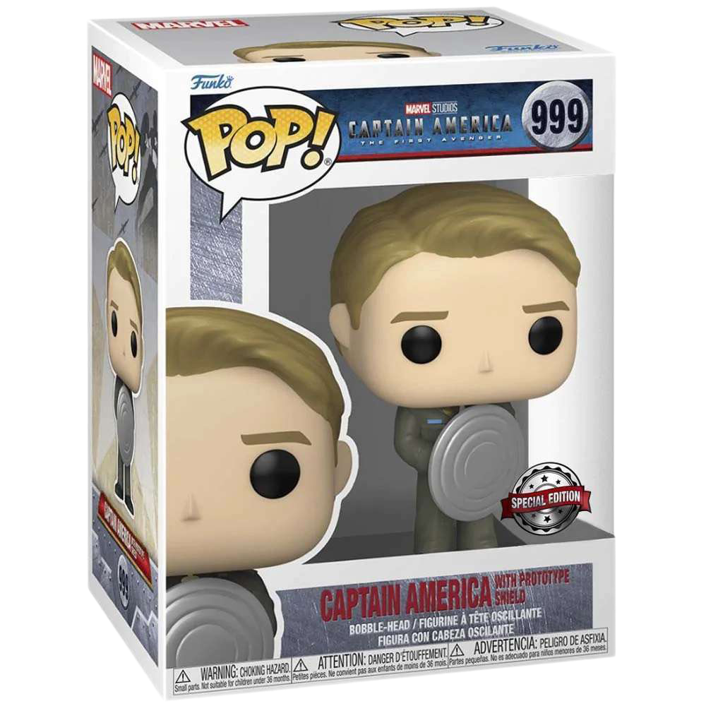 POP: MARVEL- CAPTAIN AMERICA THE FIRST AVENGER CAPTAIN AMERICA (W/ PROTOTYPE SHIELD) (MT) (EXC)