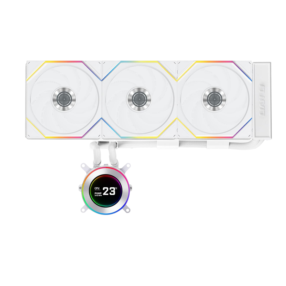 Lian Li HYDROSHIFT II LCD-C 360TL With TL Wireless fans - White