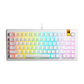 GLORIOUS GMMK 3 HE 75% Prebuilt Wired Mechanical Gaming Keyboard Arabic - White